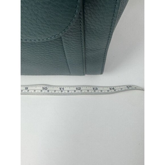 Isaac Mizrahi Emerald Green 100% Leather Handbag & Crossbody Bag - Picture 5 of 16